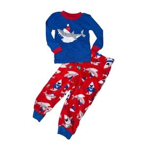 🎄 boys  shark Christmas pajamas